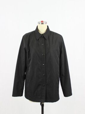 Vintage 00's GAP Black Polyester Slim Fit Coach Jacket, Size M